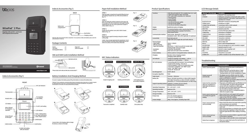 BBPOS WisePad 2 Plus manual