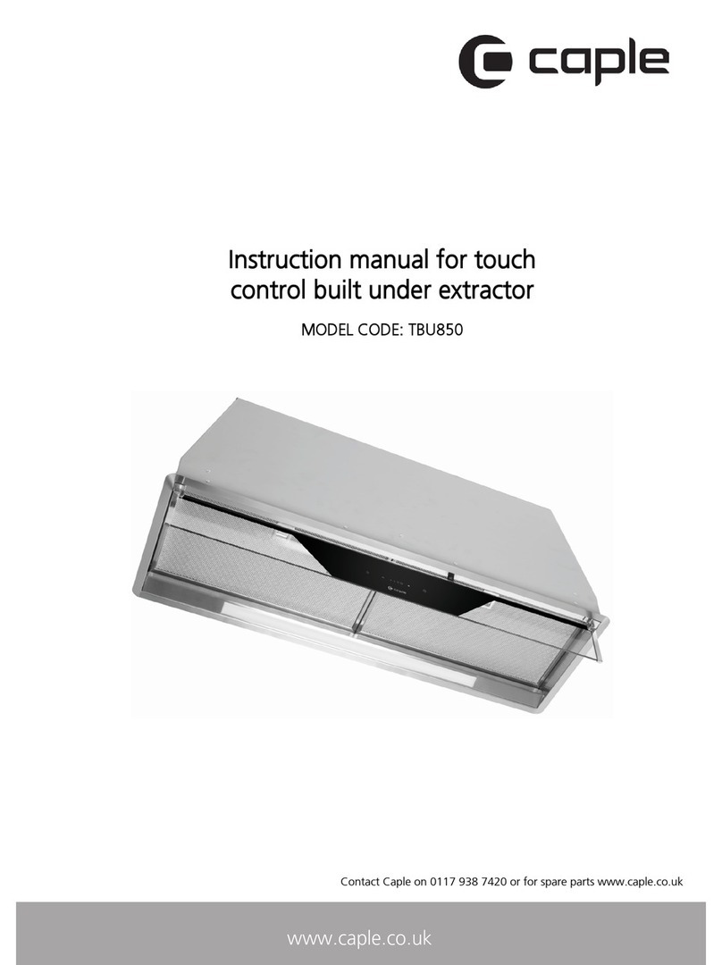 Caple TBU850 User manual