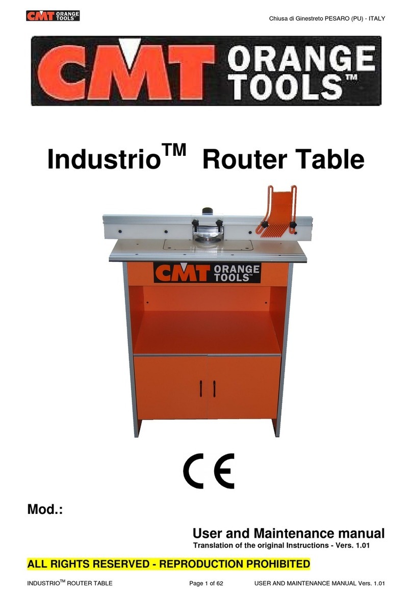 CMT ORANGE TOOLS Industrio User and maintenance manual