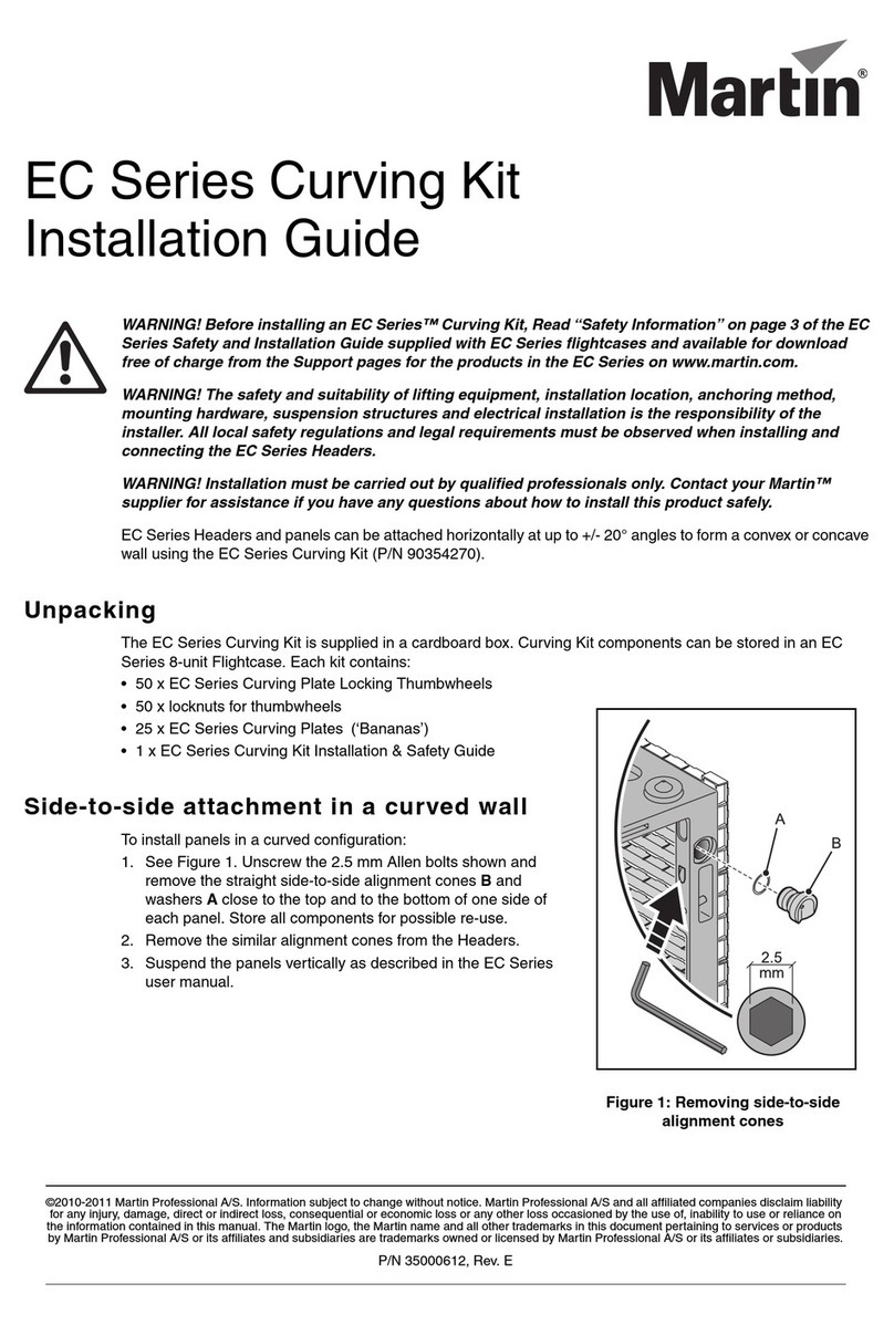 Martin EC Series LED Video Panel installation guide