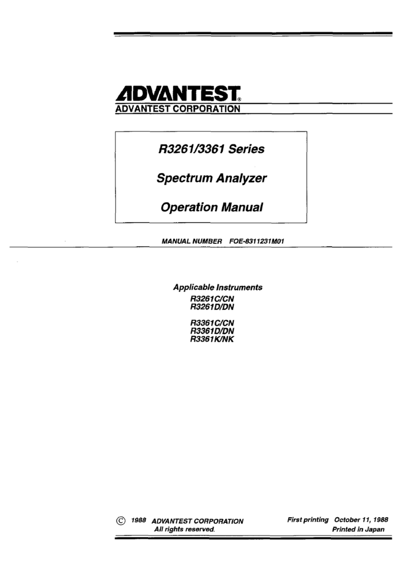 ADVANTEST R3261C Operation manuals