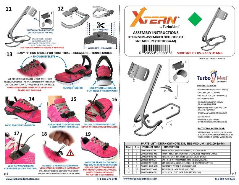 TurboMed XTERN Assembly & instruction manual