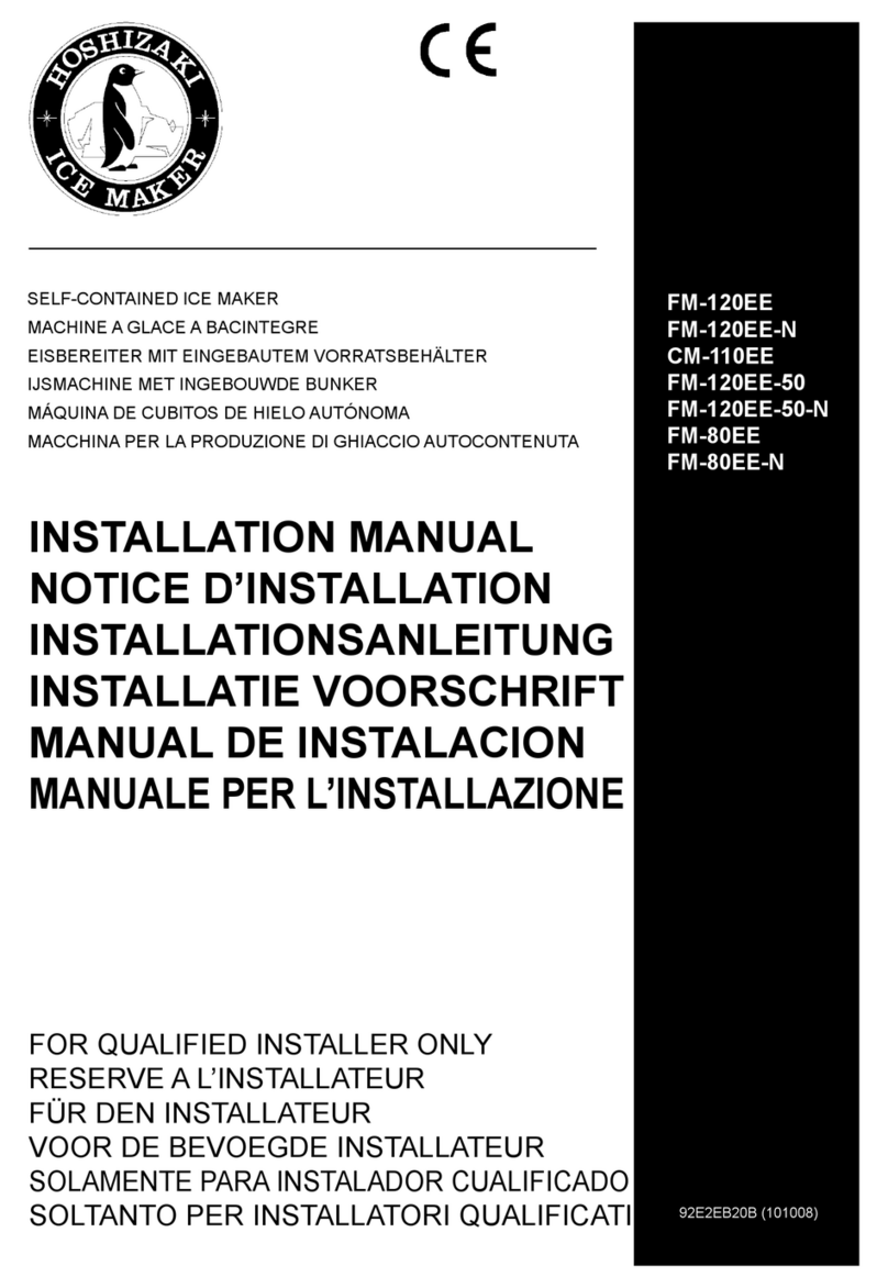 Hoshizaki FM-120EE User & installation manual