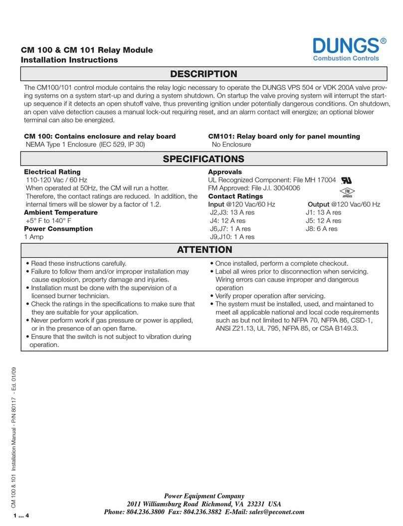 Dungs CM 100 Installation instructions manual