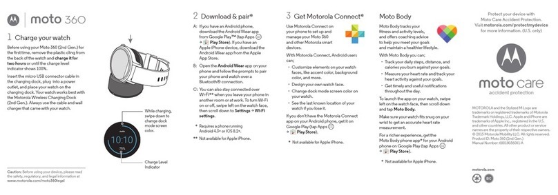 Motorola Moto 360 Getting started guide