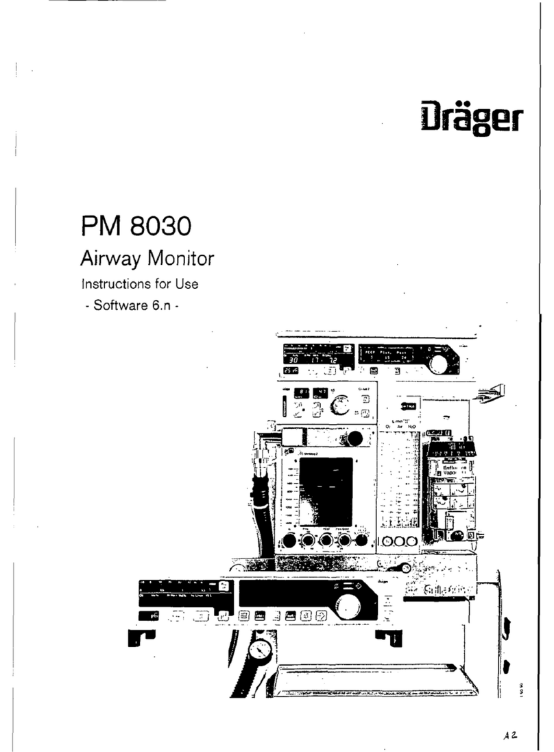 Dräger PM 8030 User manual Dräger PM 8030 User manual