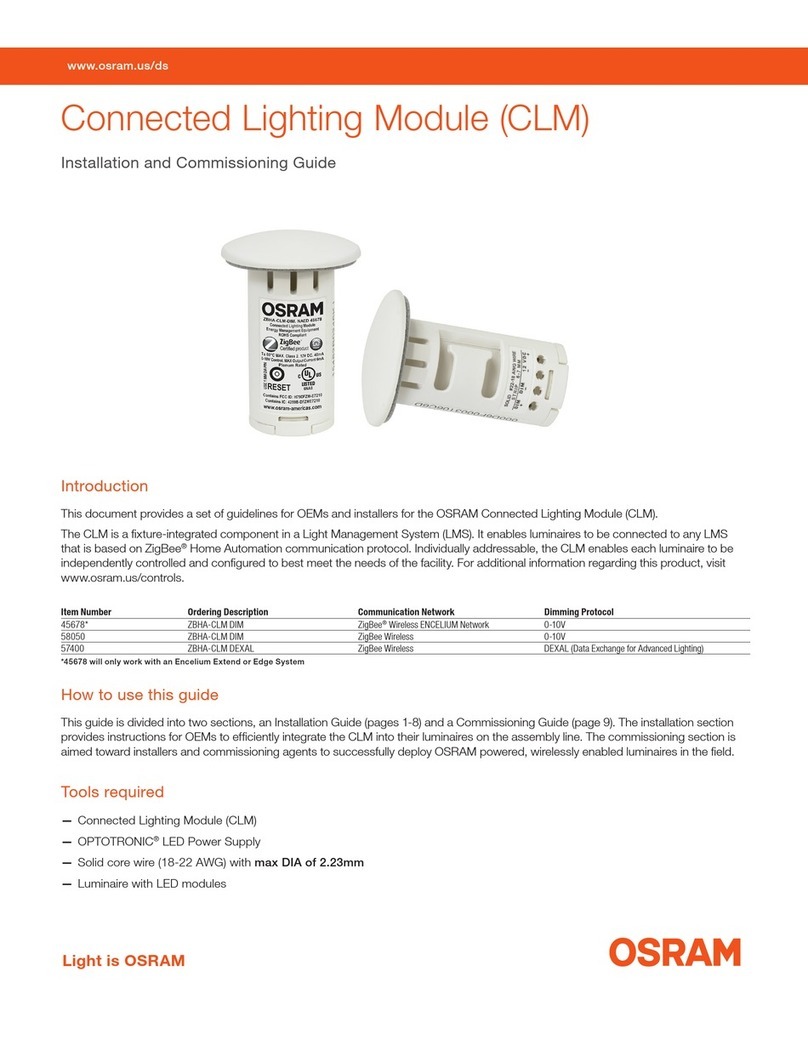 Osram CLM Installation and commissioning guide