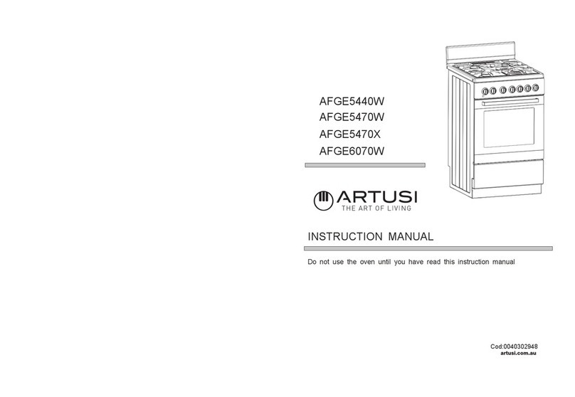 Artusi AFGE5440W instruction manual