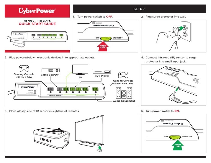 CyberPower HT705GR quick start guide