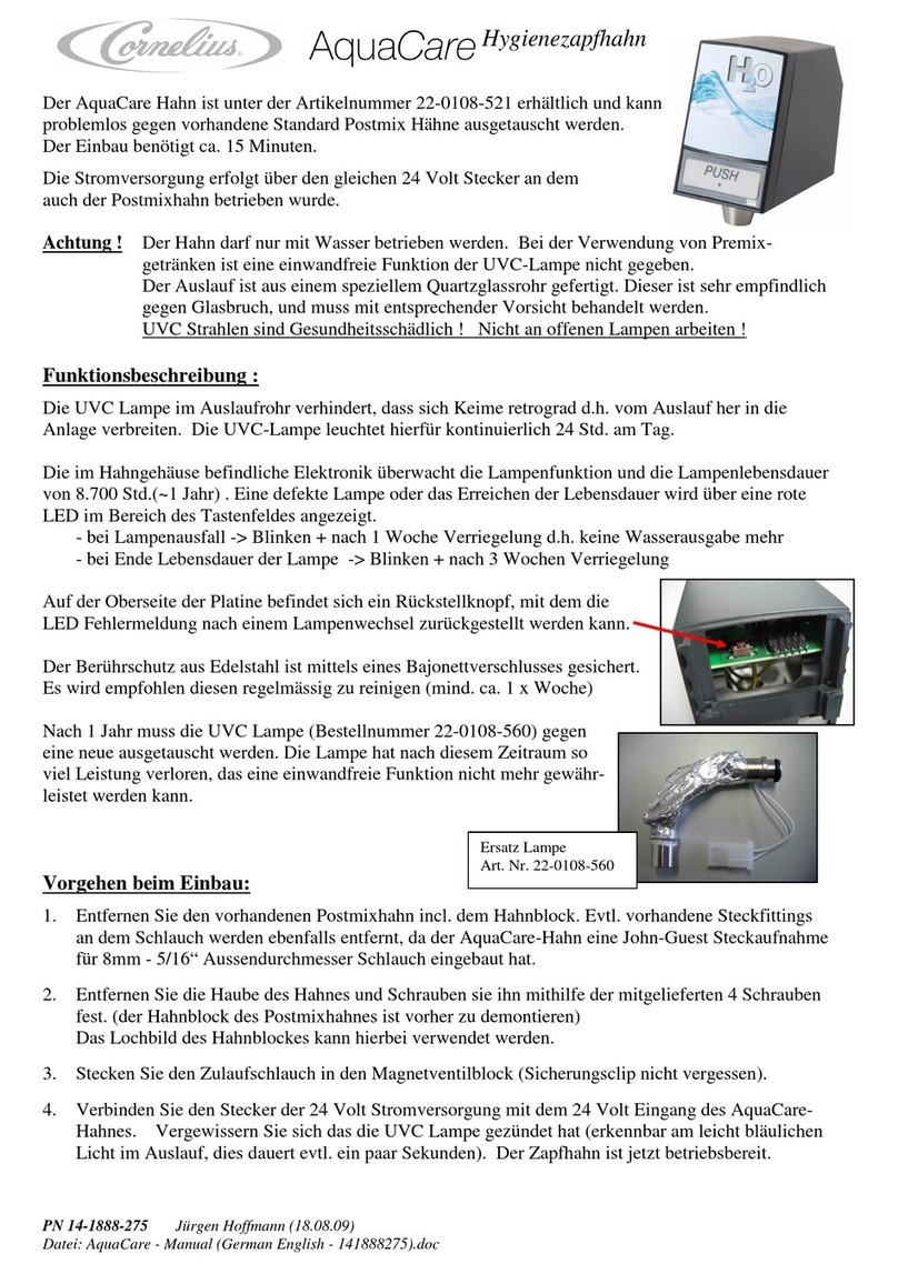 Cornelius AquaCare manual