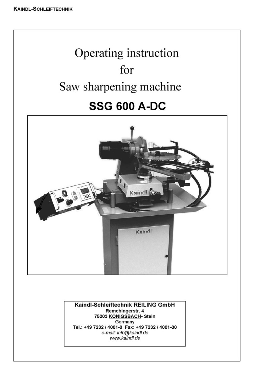 Kaindl SSG 600 A-DC operating instructions