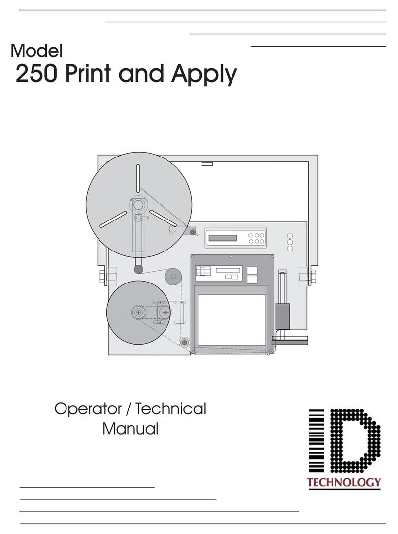 ID Technology 250 Operator / technical  manual