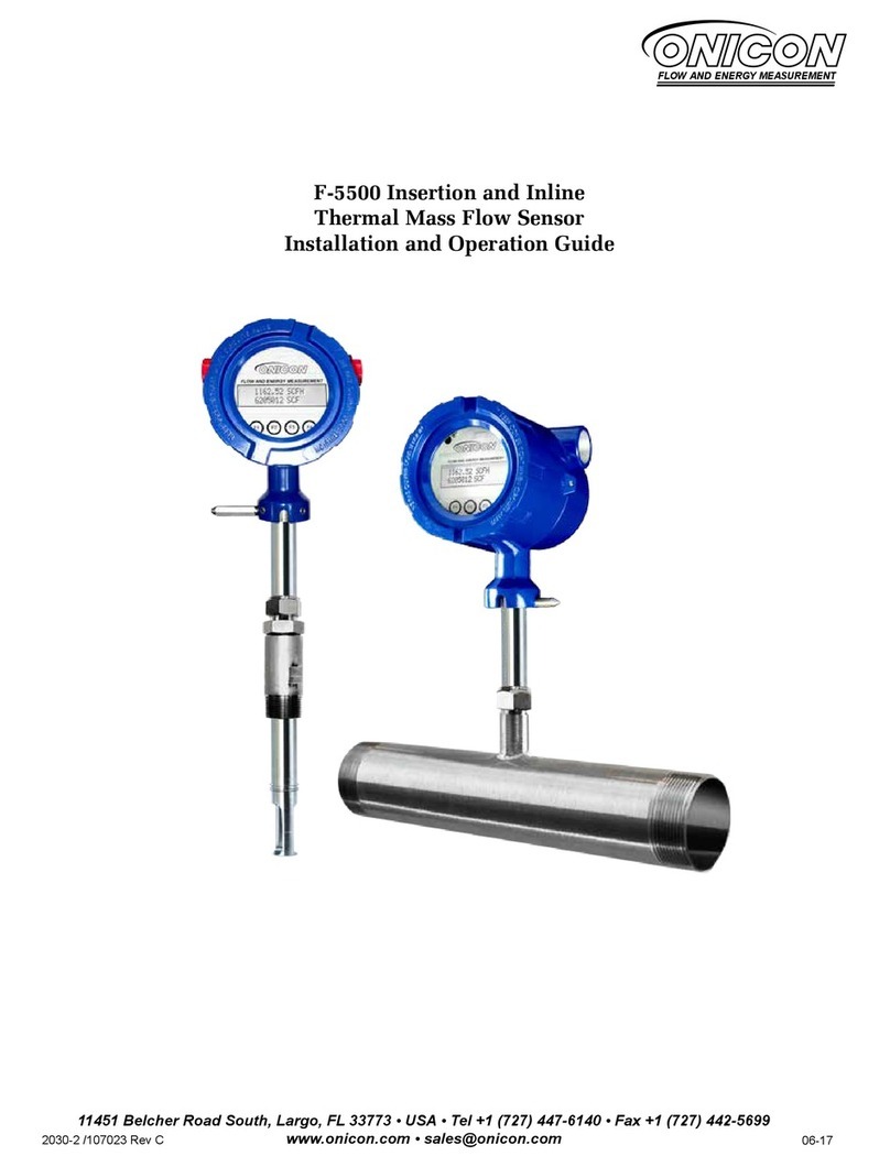 Onicon F-5500 Installation and operation guide