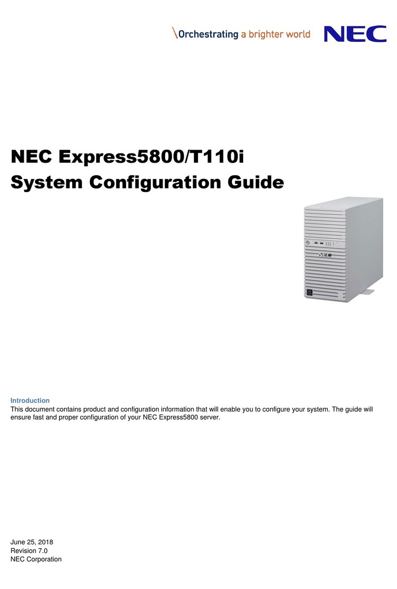 NEC Express5800/T110i User manual