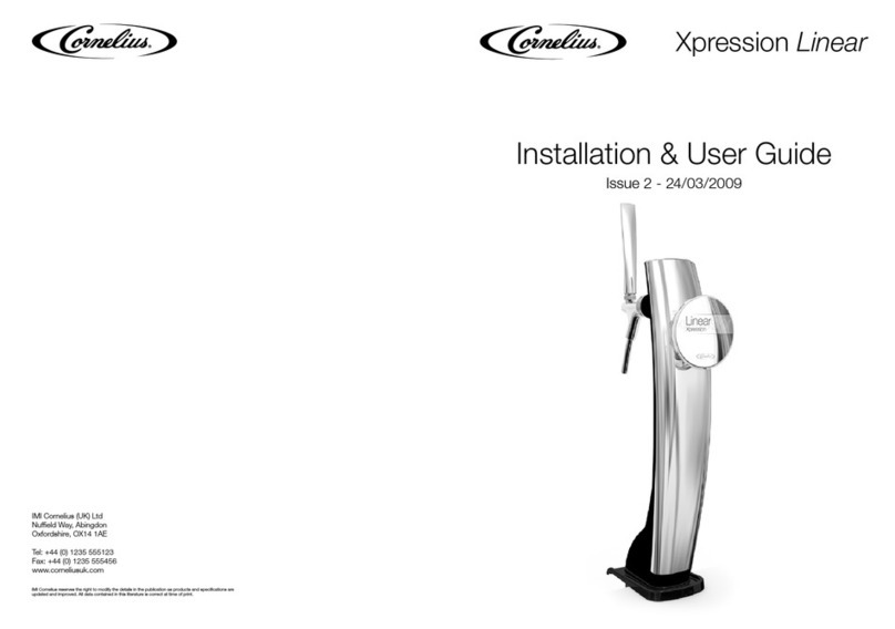 Cornelius Xpression Linear Installation & user guide Cornelius Xpression Linear Installation & user guide