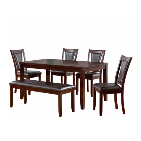 Big Lots HARLOW 6PCS DINING SET Assembly instructions Big Lots HARLOW 6PCS DINING SET Assembly instructions