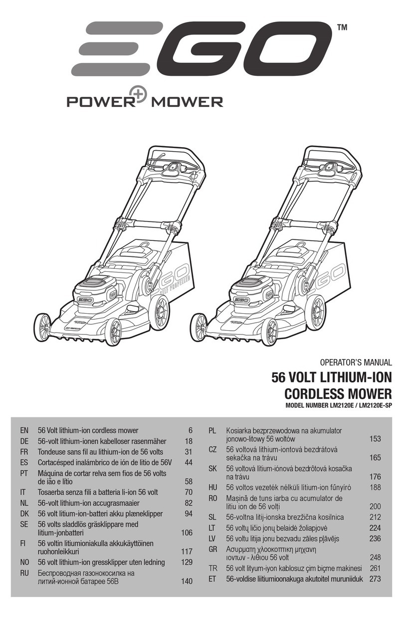 Ego Power+ LM2120E-SP Operator's manual