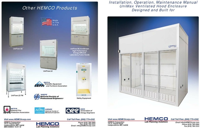 HEMCO UniFlow CE Installation, operation & maintenance manual