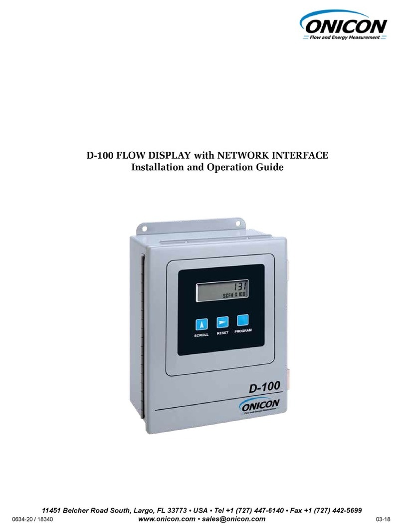 Onicon D-100 Operating instructions