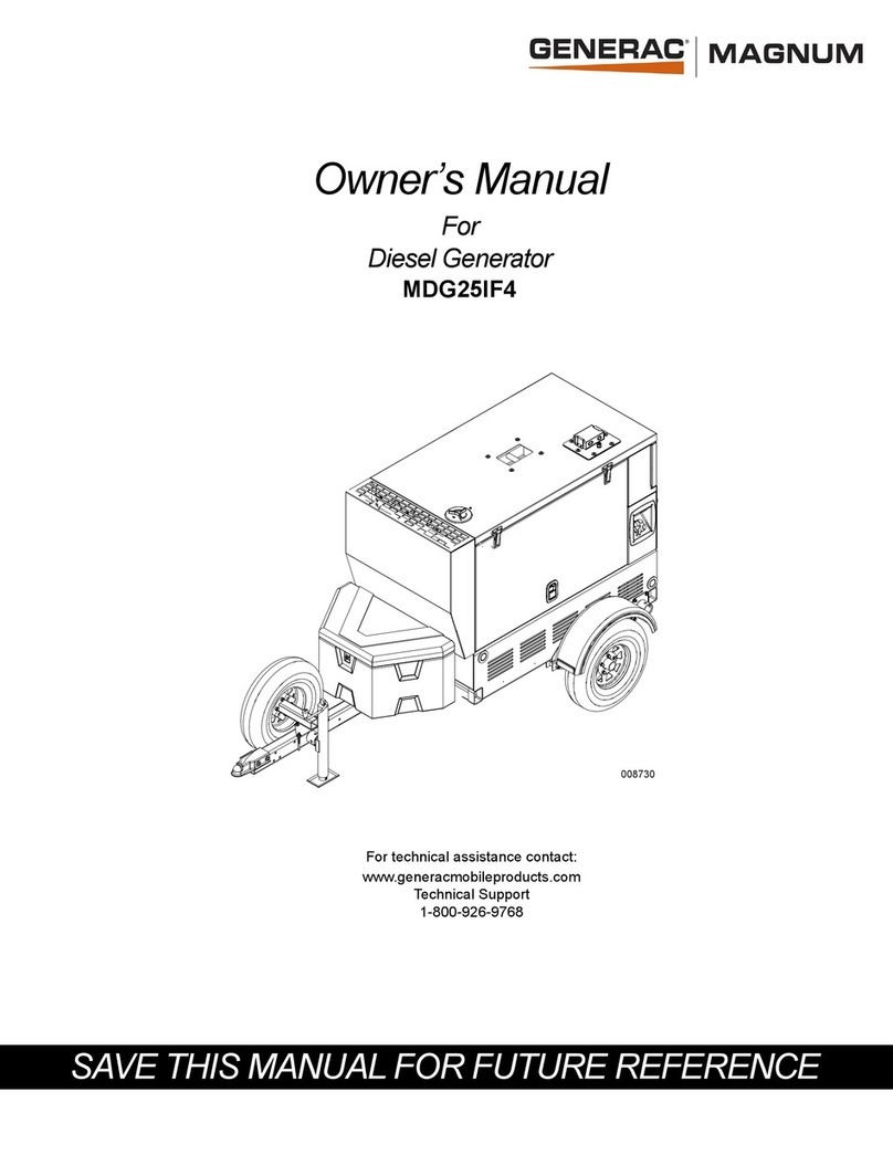 Generac Power Systems MDG25IF4 User manual