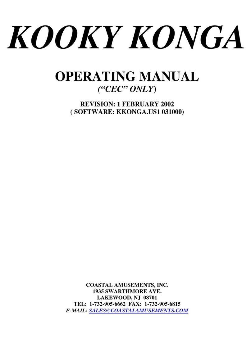 Coastal Amusements Kooky Konga User manual Coastal Amusements Kooky Konga User manual