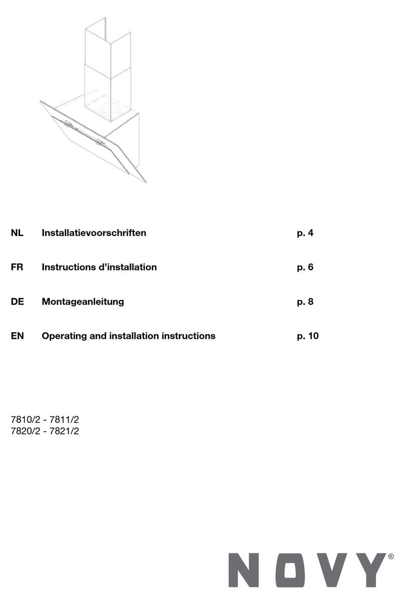 Novy 7810/2 Operating and installation instructions