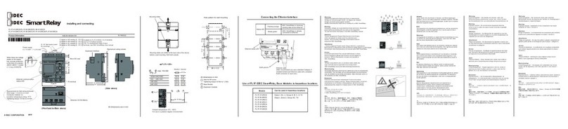 IDEC SMARTRELAY Installing and connecting