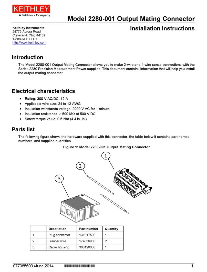 Keithley 2280-001 User manual