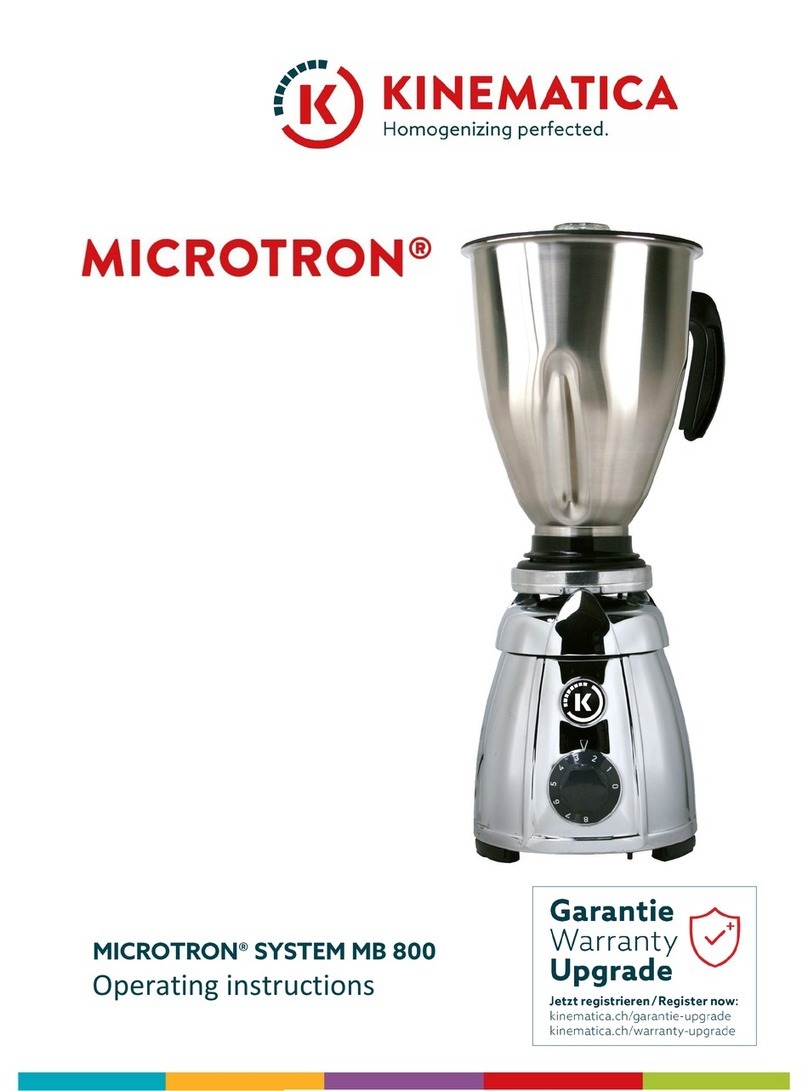 Kinematica Microtron System MB 800 operating instructions