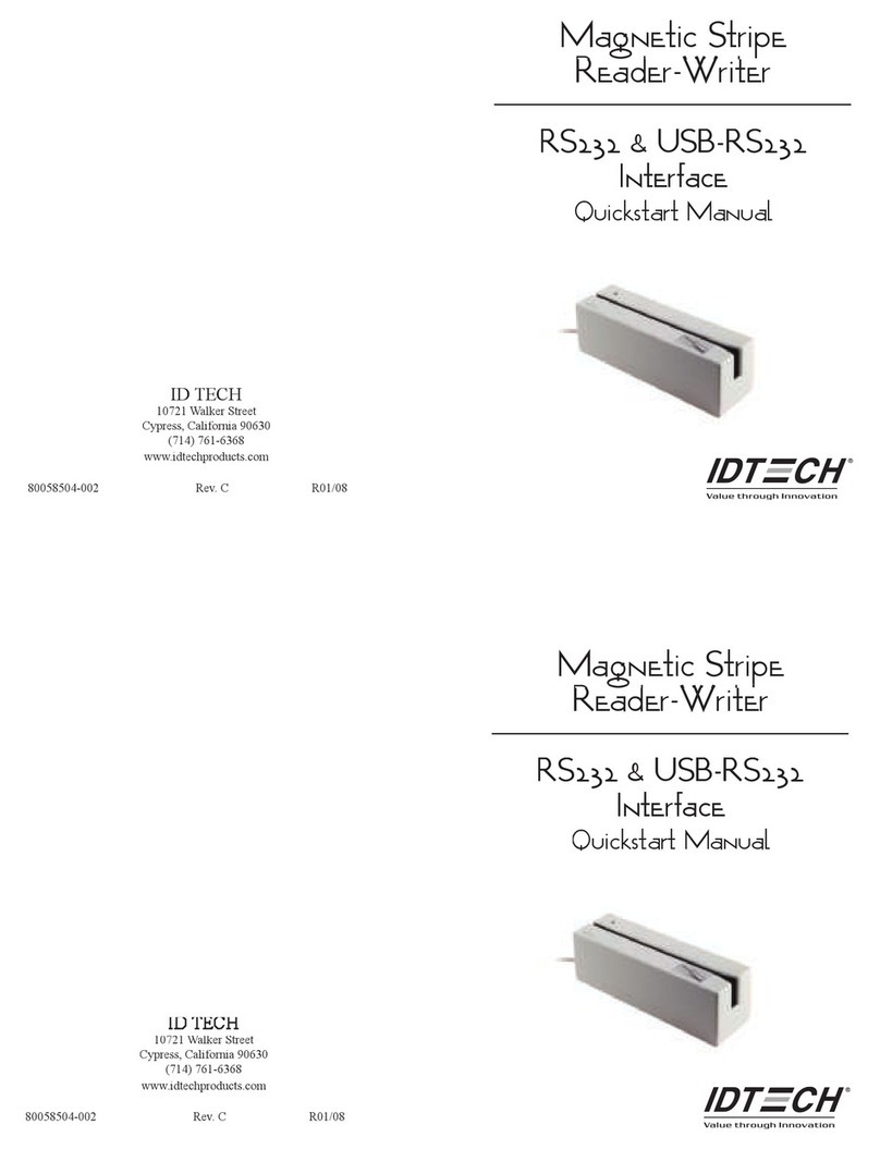 IDTECH IDWA-332312 Quick start manual
