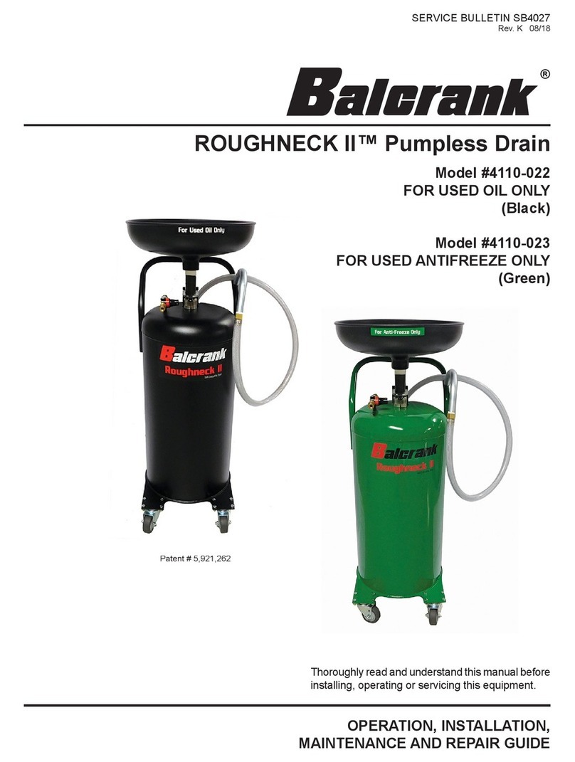 Balcrank Roughneck II 4110-022 Operation, installation, maintenance and repair guide