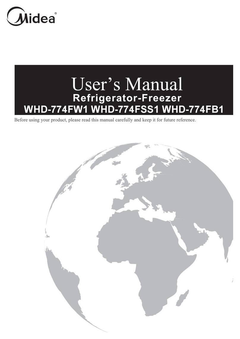 Midea WHD-774FW1 user manual
