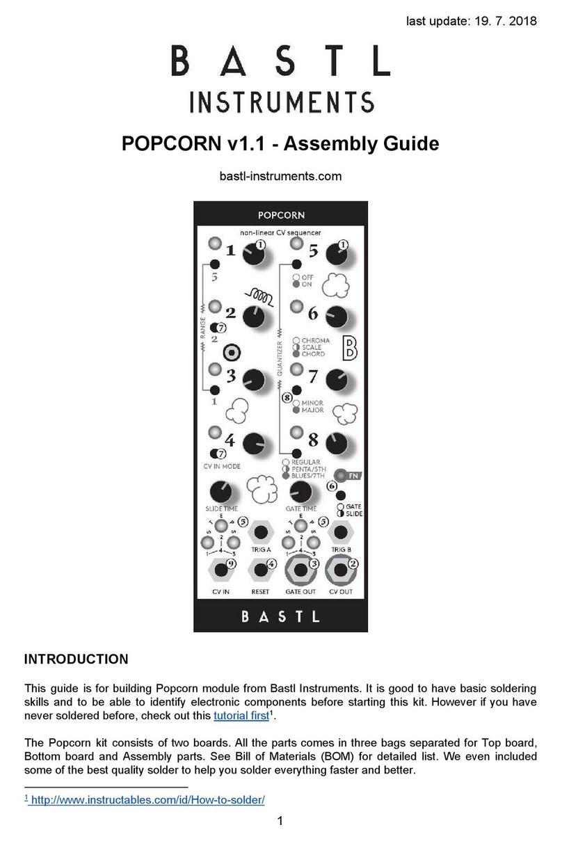Bastl Instruments POPCORN v1.1 User manual Bastl Instruments POPCORN v1.1 User manual