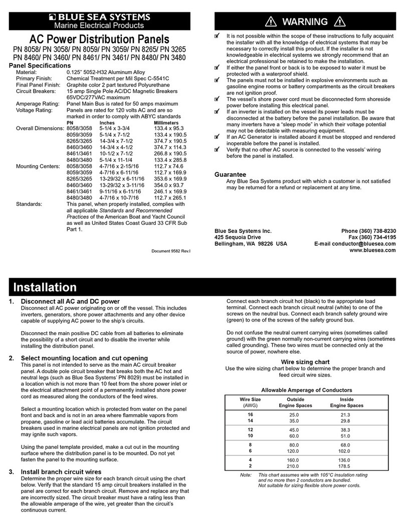 Blue Sea Systems 8058 manual