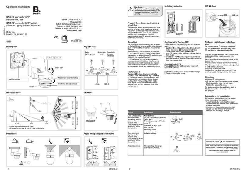 Berker KNX-RF User manual