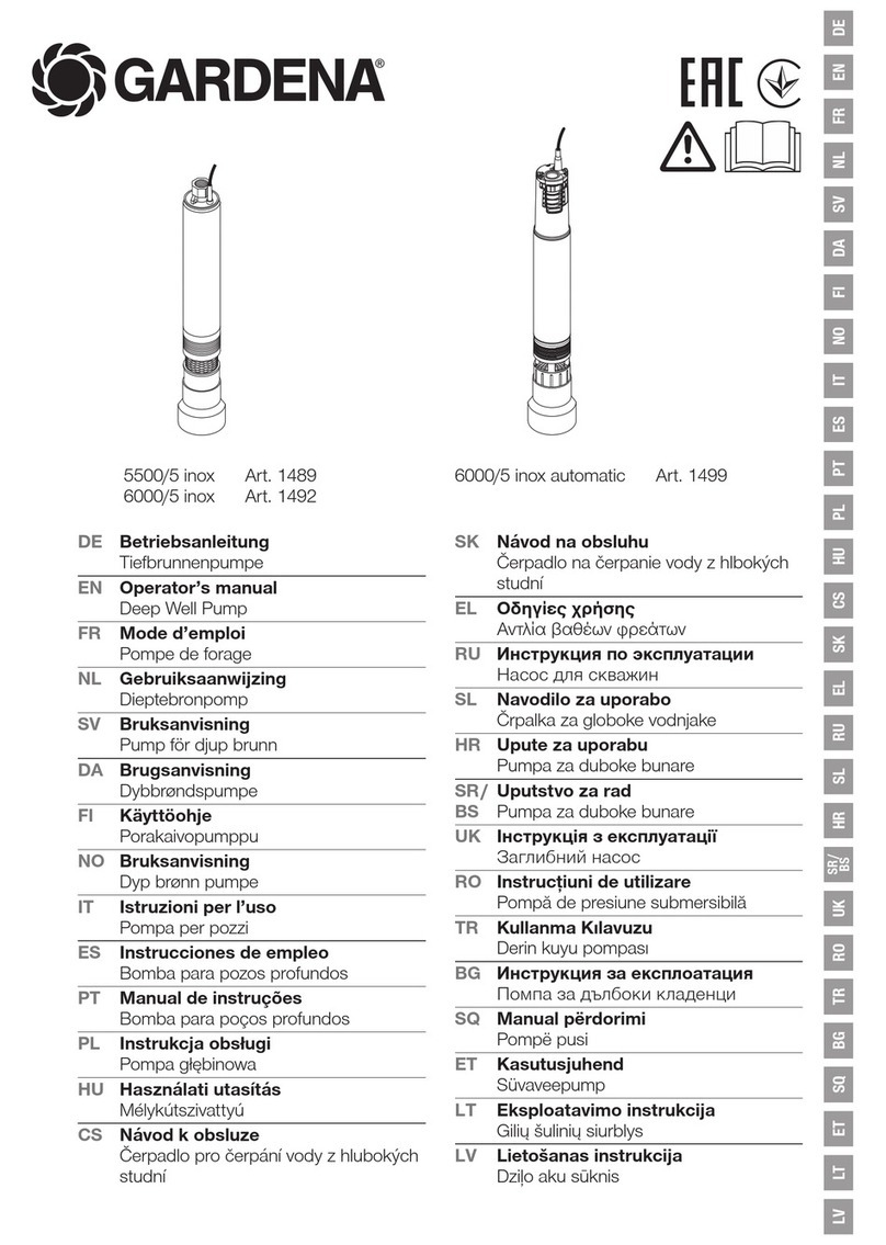 Gardena 5500/5 inox Operator's manual