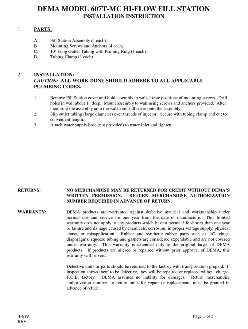 DEMA 607T-MC User manual