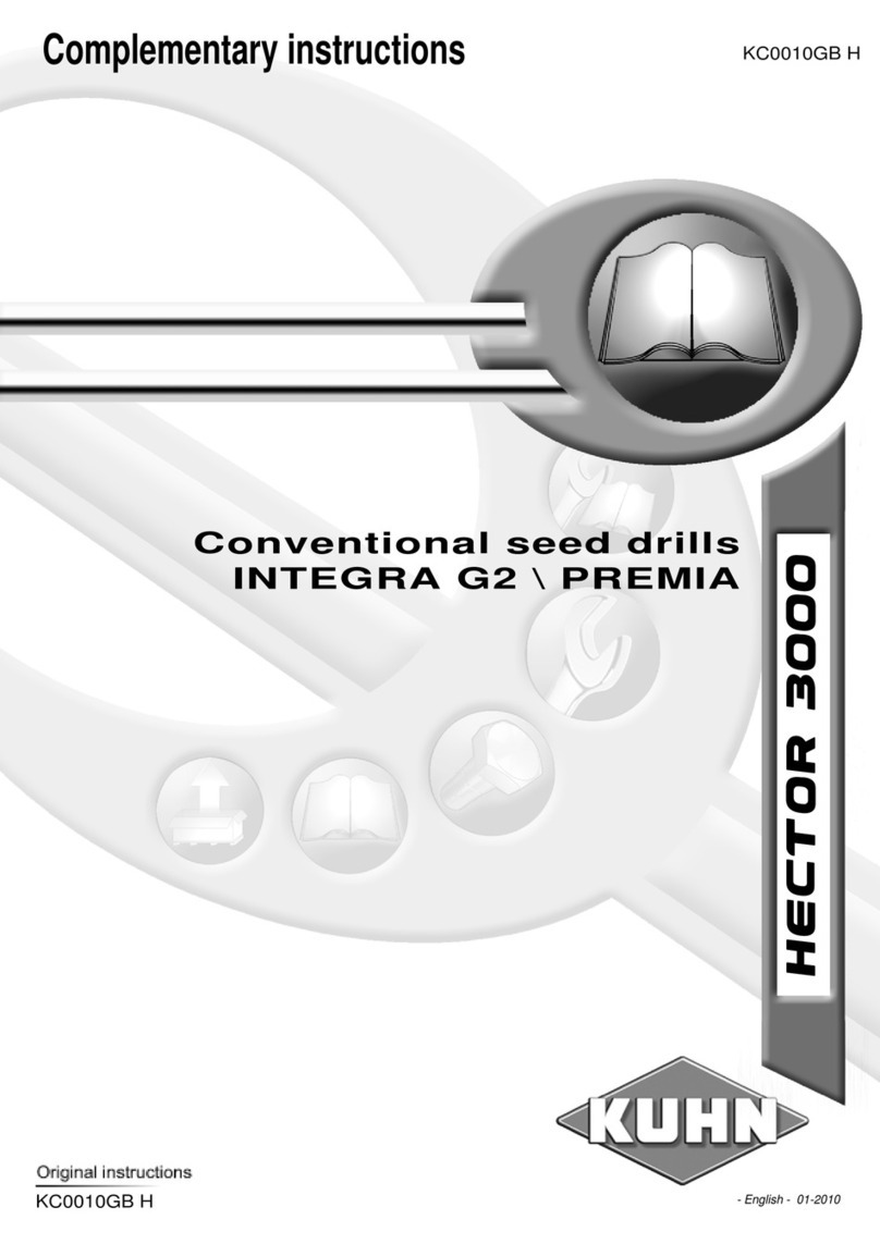 KUHN Hector 3000 Complementary instructions