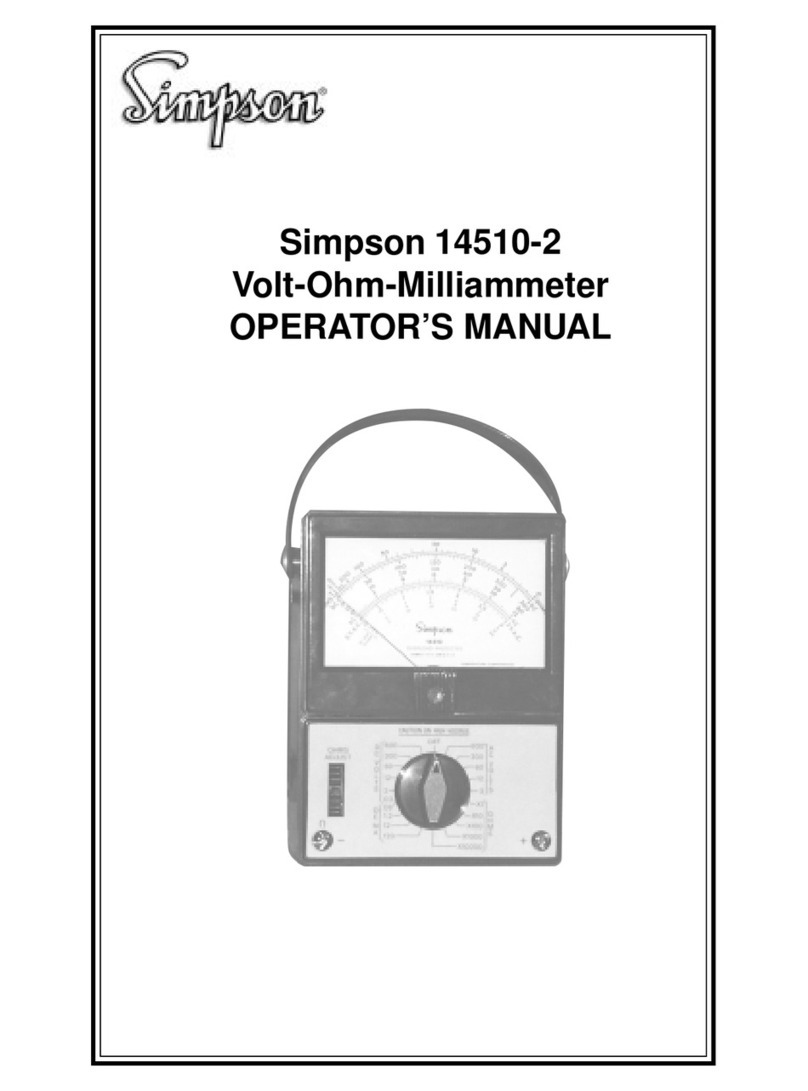 Simpson Electric 14510-2 User manual