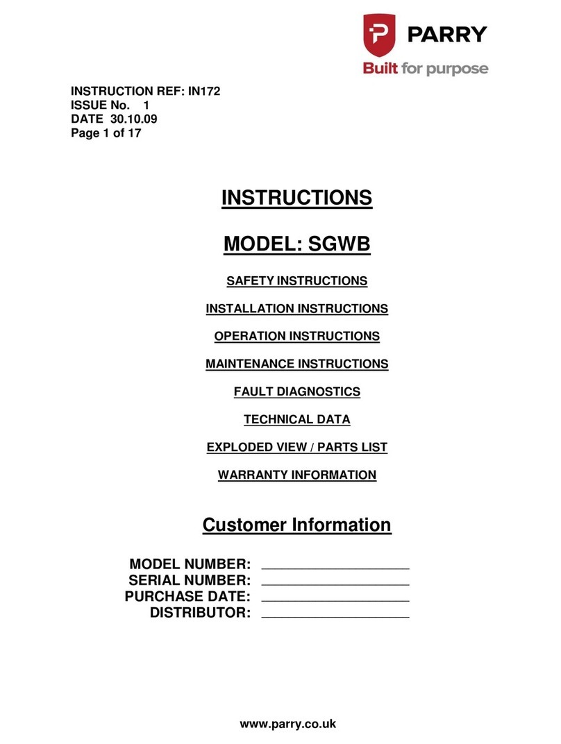 PARRY SGWB User manual