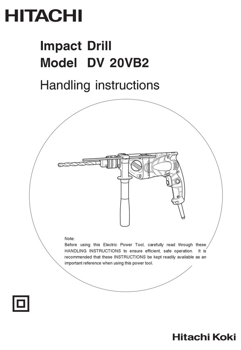 Hitachi Koki DV 20VB2 Handling instructions