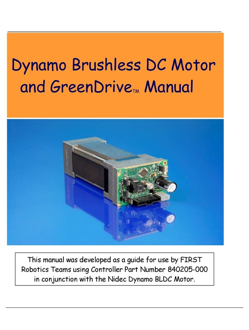 Nidec GreenDrive Dynamo User manual