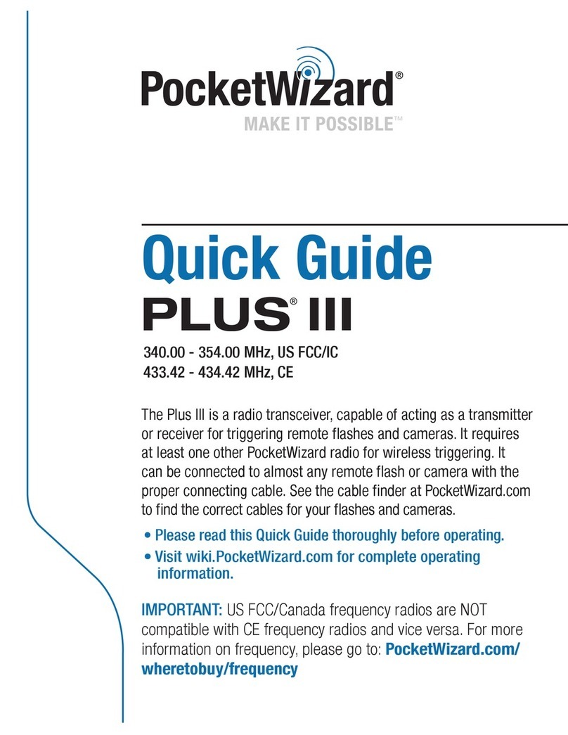 Pocket Wizard PLUS III quick guide