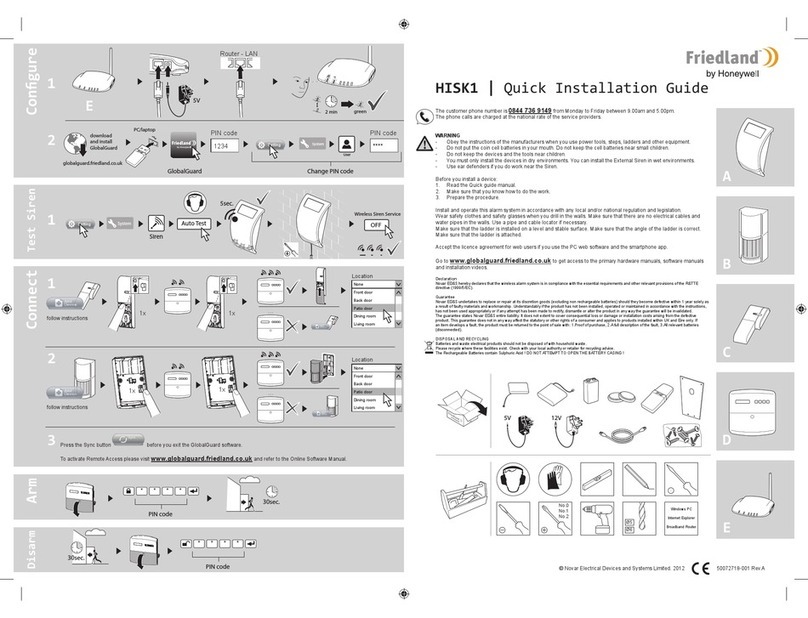 Honeywell Friedland HISK1 User manual