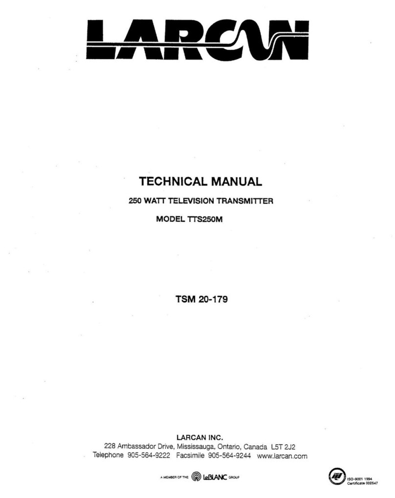 Larcan TTS250M User manual