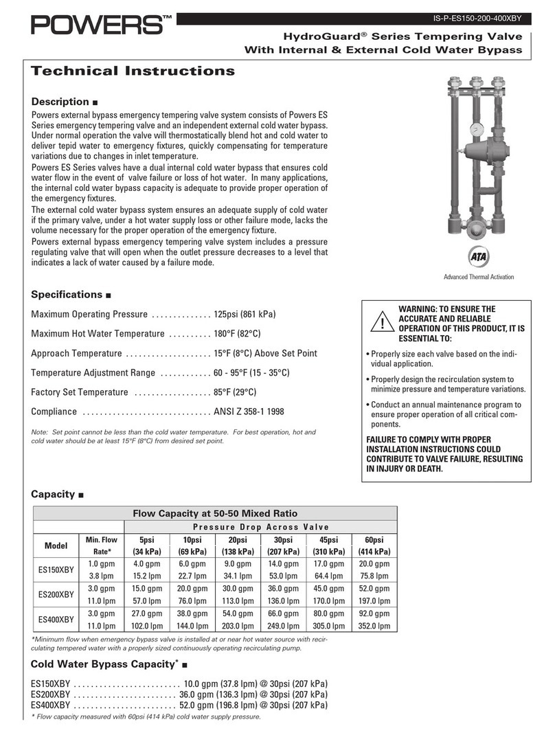 Powers HydroGuard ES150XBY Owner's manual Powers HydroGuard ES150XBY Owner's manual