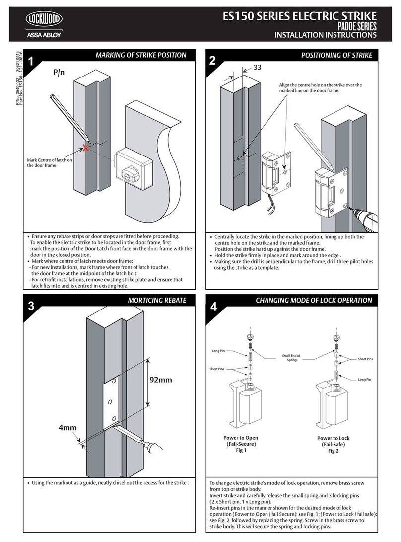 Lockwood ES150 Series User manual