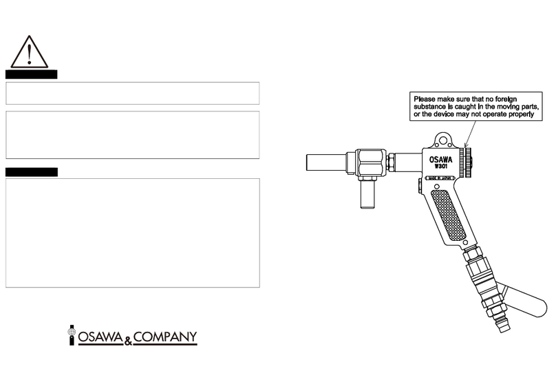 Osawa & Company W301 ES-28 Usage Instruction