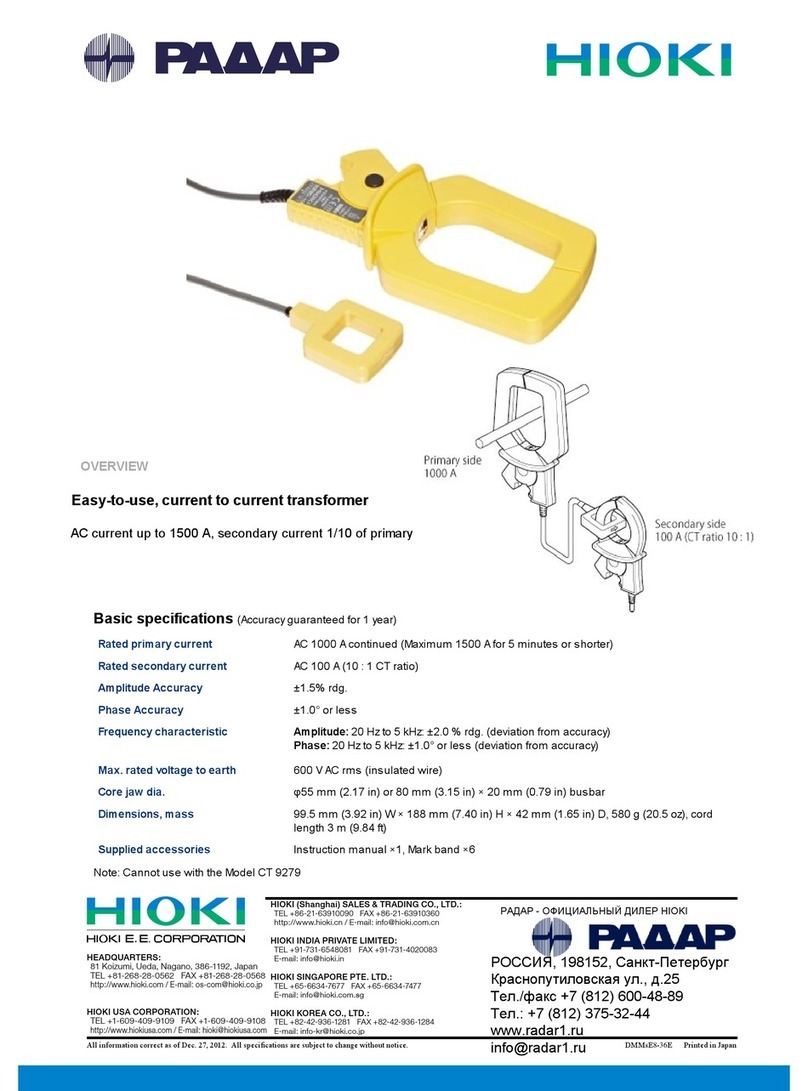 Hioki 9290-10 instruction manual