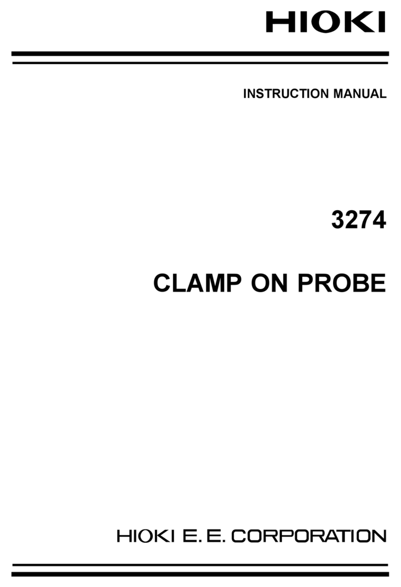 Hioki 3274 User manual Hioki 3274 User manual